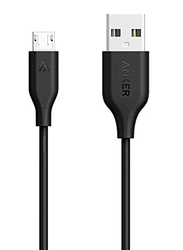 Anker 3-Feet Micro USB Data Sync Charging Cable, USB Type-A Male to Micro USB for Android Mobiles, A8132H12, Black
