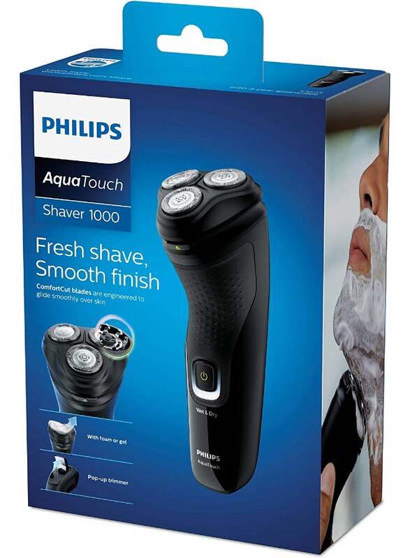 Philips Three Directional Flex Heads Pop-Up Shaver, S1223/40, Deep Black