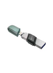 SanDisk 128GB iXpand USB Flash Drive, Green/Silver
