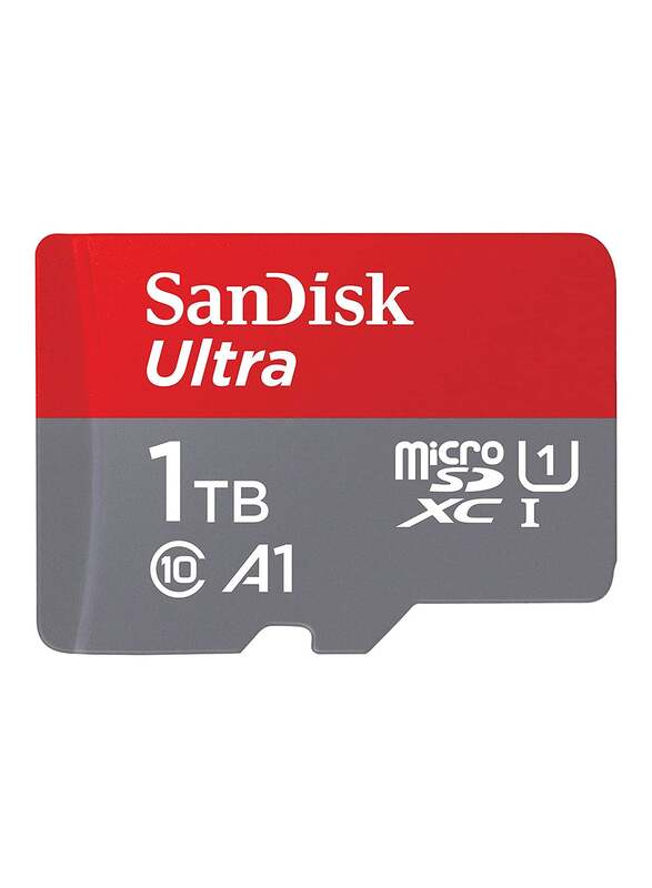 Sandisk 1TB microSDXC Memory Card, Red/Grey