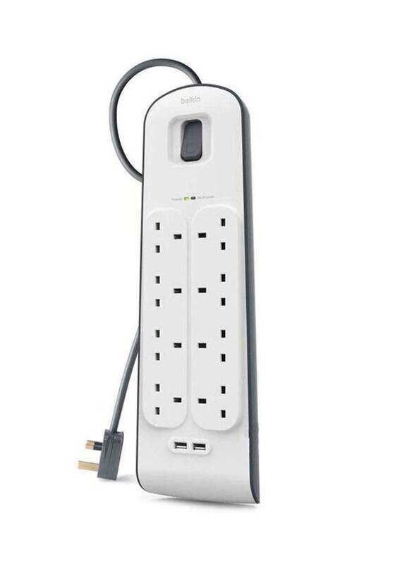 

Belkin 8-Socket Home Wall Charger with 2 USB Port, White