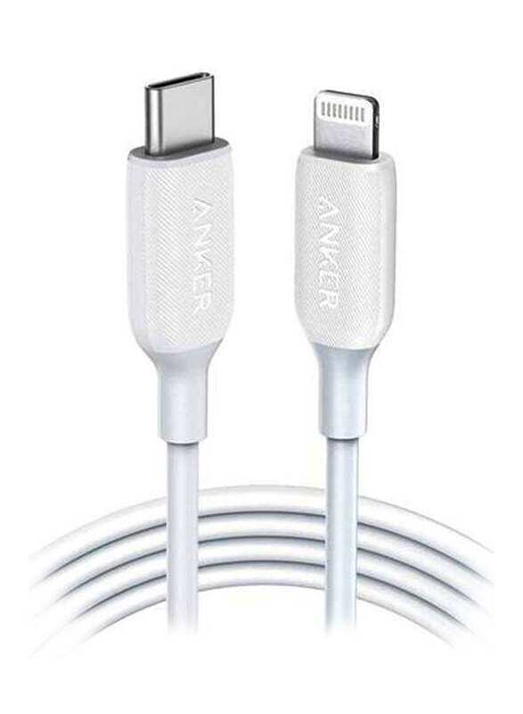 

Anker 6 Feet PowerLine III Charging & Data Cable, Lightning to USB Type-C for Apple Devices, A8833H21, Multicolour
