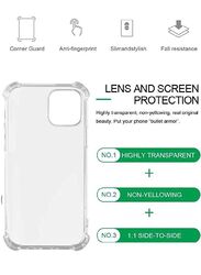 Zolo Apple iPhone 12 Protective Silicone Mobile Phone Case Cover, Clear