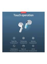 Lenovo LivePods HT38 TWS Wireless In-Ear Noise Cancelling Earphones with Mic, White