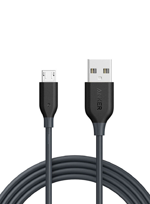 

Anker 1.8-Meter Powerline Micro USB Charging Cable, USB Type A Male to Micro USB for Micro USB Devices, 11902383, Black