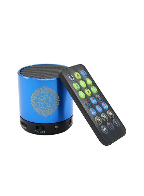 SQ200 Quran Portable Speaker with Remote, Blue