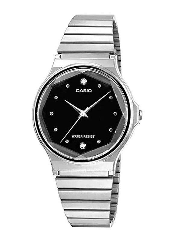 

Casio Analog Quartz Watch for Women with Stainless Steel Band, Water Resistant, MQ-1000D-1ADF, Silver-Black