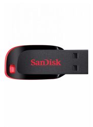 SanDisk 16GB Cruzer Blade USB Flash Drive, Black/Red