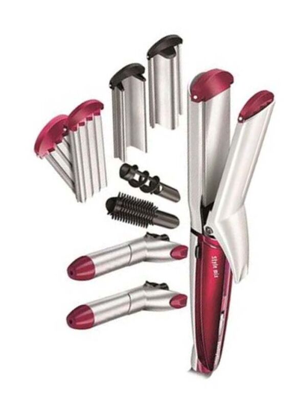 BaByliss Multi Styler Curling Iron, BAB-MS21SDE, Pink/Silver
