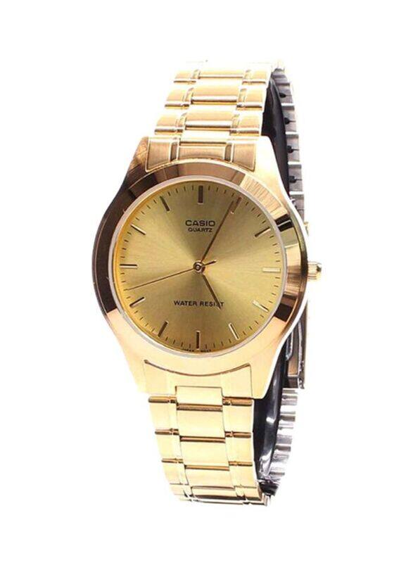 

Casio Analog Watch for Women with Stainless Steel Band, Water Resistant, MTP-1128N-9ARDF, Gold