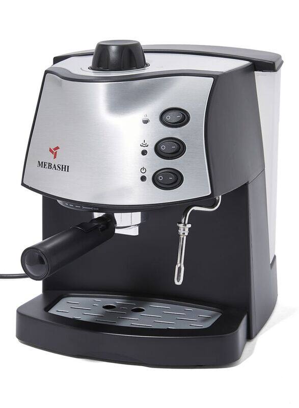 

Mebashi 1.8L Pump Espresso Coffee Machine, 850W, ME-ECM2002, Black/Silver
