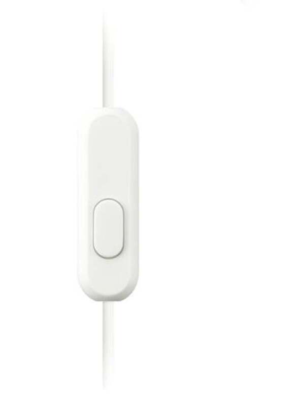 Sony Wired In-Ear Earphones with Mic and Line Control, White