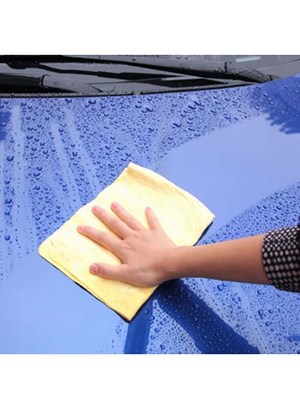 Chamois Car Cleaning Towel, Yellow