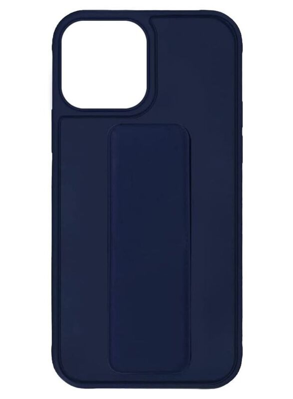 Zolo Apple iPhone 14 Pro Max Finger Grip Holder & Protective Mobile Phone Case Cover, Dark Blue