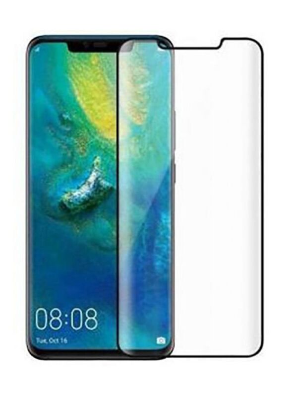 Huawei Mate 20 Pro Tempered Glass Screen Protector, Clear/Black