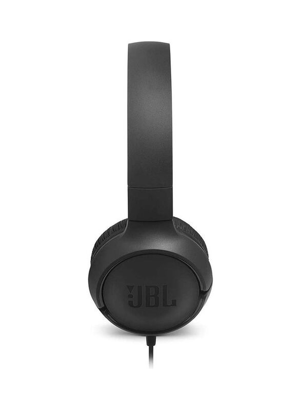 JBL T500 Wired On-Ear Headphone, Black