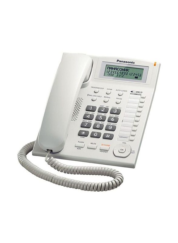 Panasonic KX-TS880FX Corded Telephone, White
