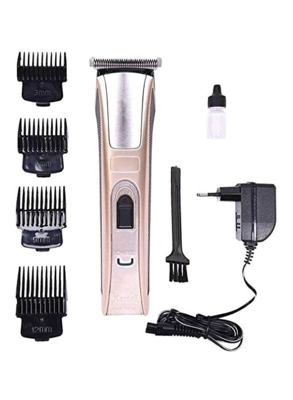 Kemei Professional Electric Hair Clipper with Accessories, KM5017, Gold/Silver/Black