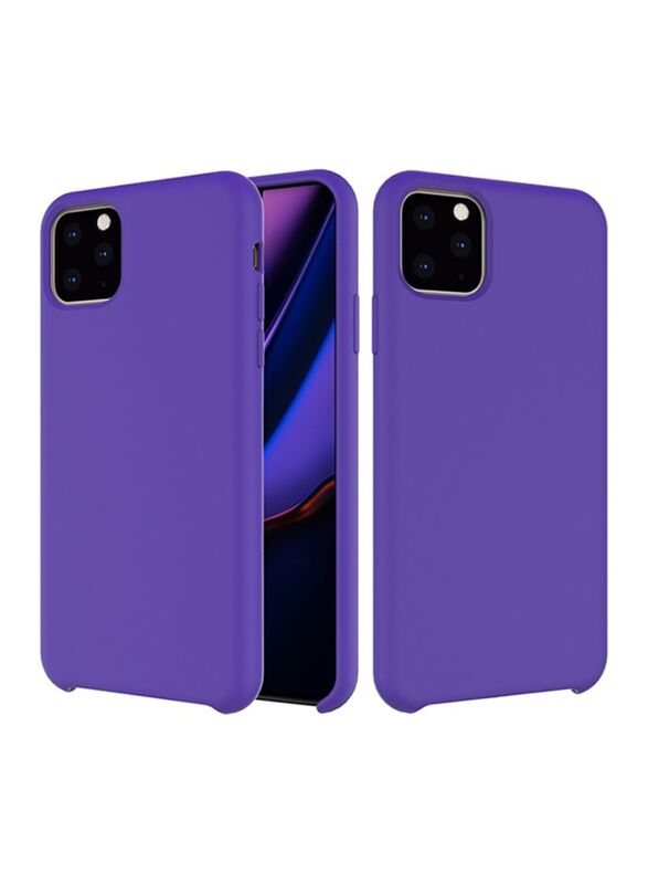 Apple iPhone 11 Pro Max Silicone Protective Mobile Phone Back Case Cover, Purple