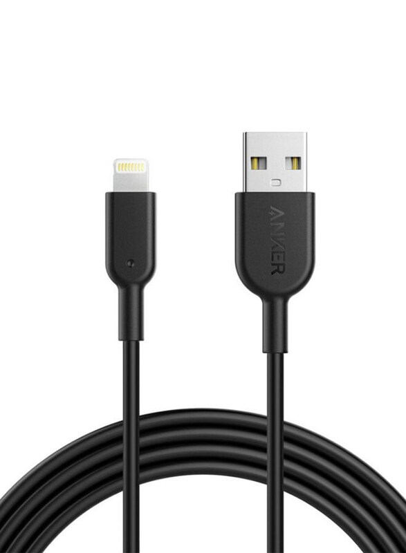 

Anker 6-Feet Powerline II Lightning Cable, USB Type A to Lightning for Smartphones/Tablets, A8433H12, Black