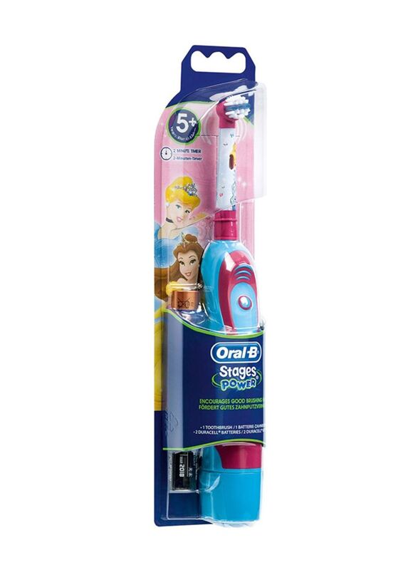 Oral B Stages Power Kids Brush with Timer, DB4.510.K, Pink/Blue