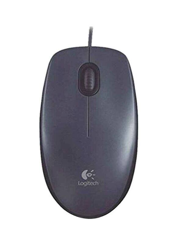 

Logitech M90 USB Wired Optical Mouse, Grey