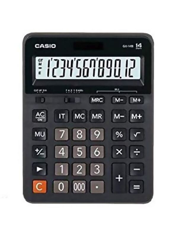 Casio 14-Digits Practical Calculator, GX14B, Black