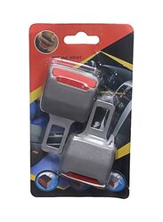 Car Seat Belt Buckle Set Grey/Red, 2 Pieces