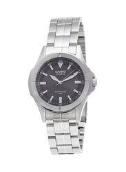 Casio Enticer Analog Watch for Men with Stainless Steel Band, Water Resistant & Chronograph, MTP-1214A-8AVDF, Silver/Black