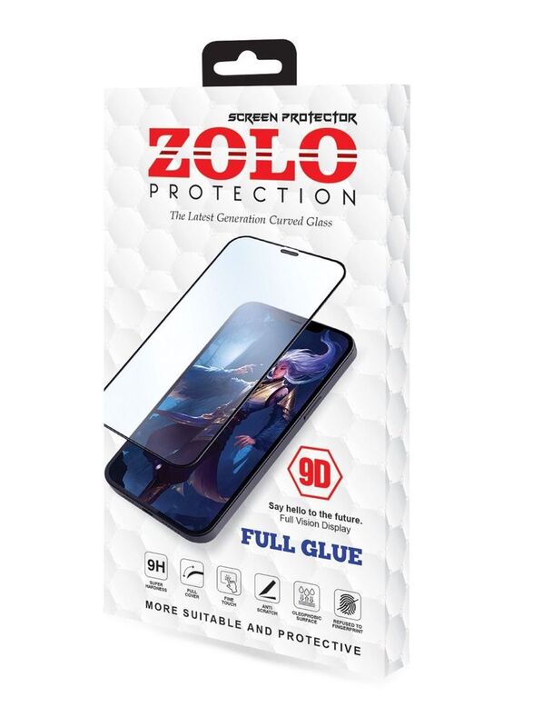 Zolo Huawei Y7p 9D Tempered Glass Screen Protector, Clear