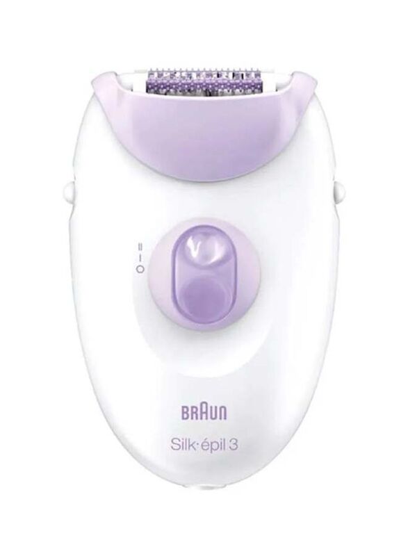 Braun Beauty Legs Epilator with Massage Cap, 3170, White/Purple