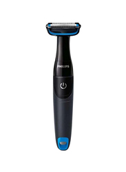 Philips Battery Operated Body Groomer, BG1024, Black/Blue