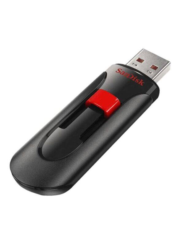 SanDisk 32GB Cruzer Glide USB Flash Drive, Black/Red