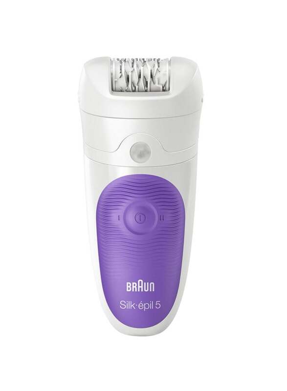 Braun Silk-Epil 5 Wet & Dry Cordless Epilator, SE-5541, White/Purple