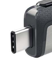 SanDisk 16GB Ultra Dual USB Flash Drive, Black/Silver