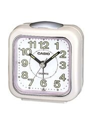 Casio Analog Alarm Clock, White