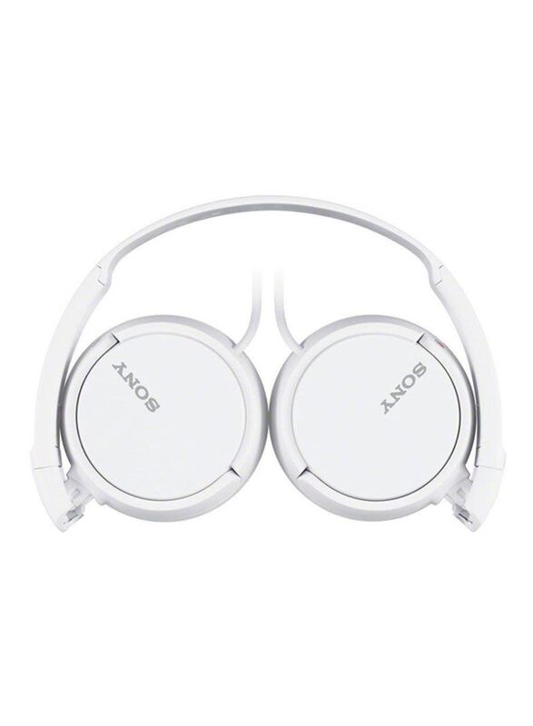 Sony Wired Over-Ear Stereo Headphones with Mic, White