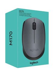 Logitech M170 Wireless Optical Mouse for PC & Laptop, Black/Grey