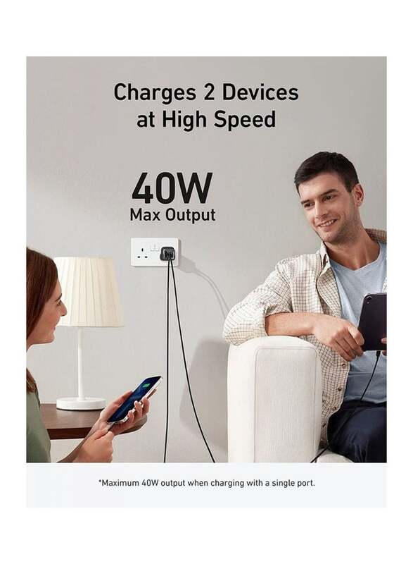 Anker 40W USB Type C Wall Charger, White