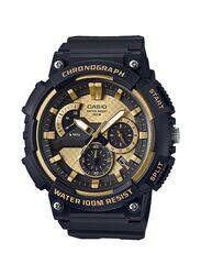 Casio Analog Watch for Men with Resin Band, Water Resistant & Chronograph, MCW-200H-9AVDF, Black/Multicolour