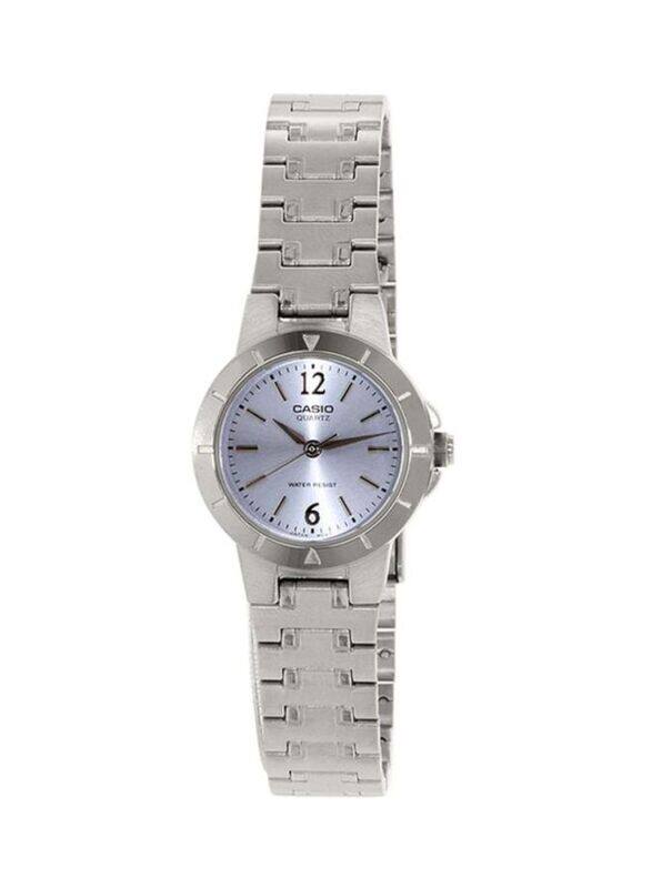 

Casio Analog Watch for Women with Stainless Steel Band, Water Resistant, LTP-1177A-2ADF, Silver-Light Purple