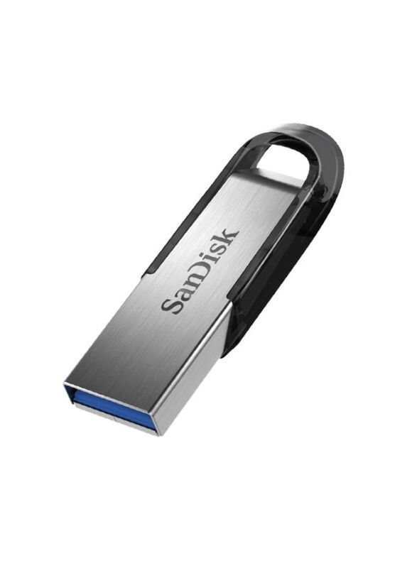 SanDisk 16GB Ultra Flair USB Flash Drive, Silver/Black