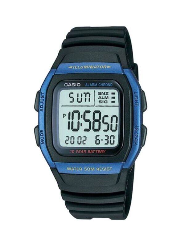 

Casio Digital Watch for Men with Resin Band, Water Resistant, Multicolour/Grey