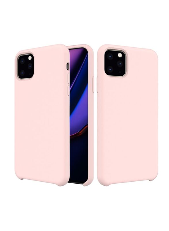 Apple iPhone 11 Pro Max Silicone Protective Mobile Phone Back Case Cover, Pink