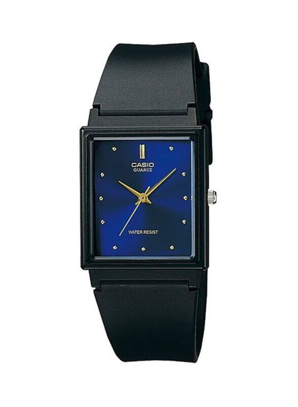 

Casio Analog Watch for Men with Resin Band, Water Resistant, MQ-38-2A, Black/Blue
