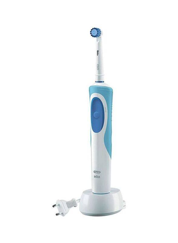 

Oral B Vitality Plus CrossAction Electric Toothbrush, White/Blue