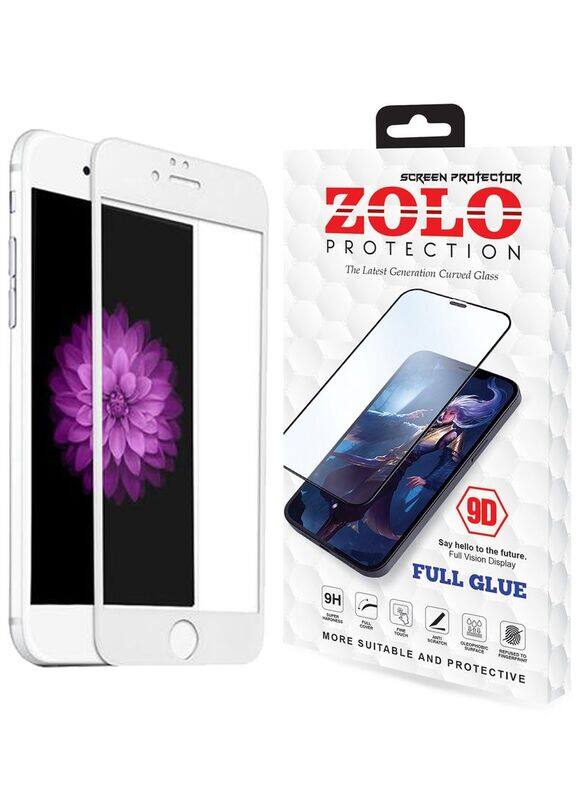 

Zolo Apple iPhone 8 Plus 9D Anti-Fingerprint Tempered Glass Screen Protector, Clear