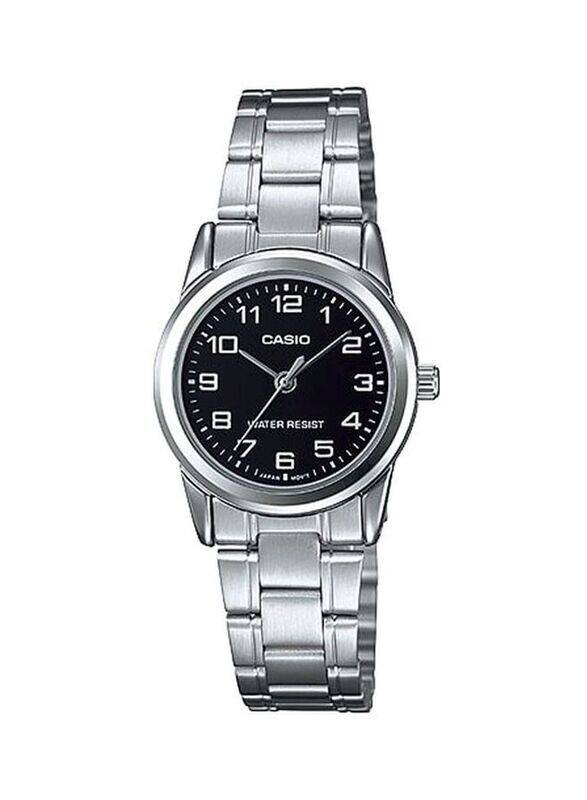 

Casio Dress Analog Watch for Women with Stainless Steel Band, Water Resistant, LTP-V002L-1AUDF, Silver-Black