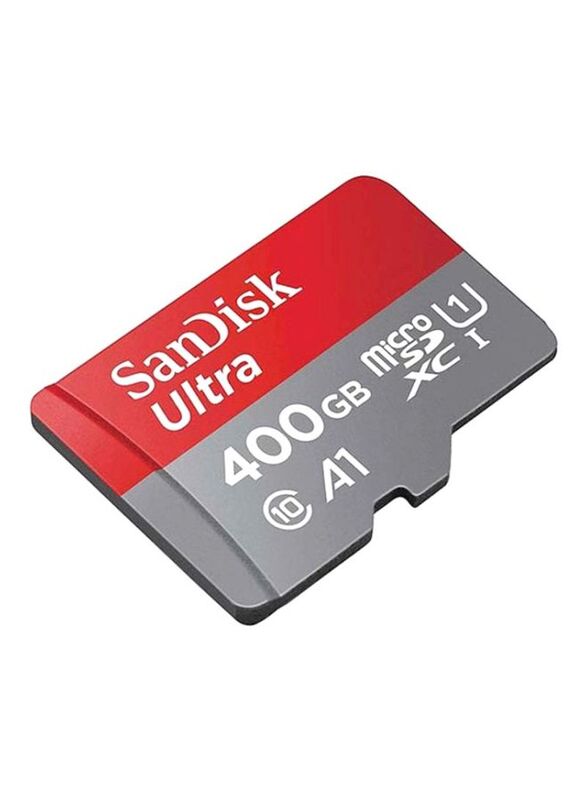 Sandisk 400GB microSDHC Memory Card, Red/Grey