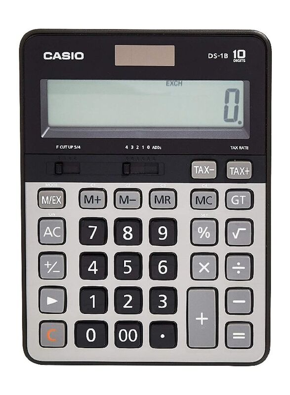 Casio Heavy Duty Office Calculator, DS-1B, Grey/Black